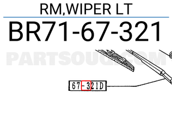 Mazda BR7167321 RM,WIPER LT