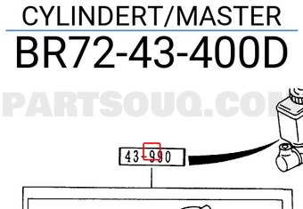 Mazda BR7243400D CYLINDERT/MASTER