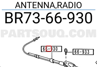 Mazda BR7366930 ANTENNA,RADIO