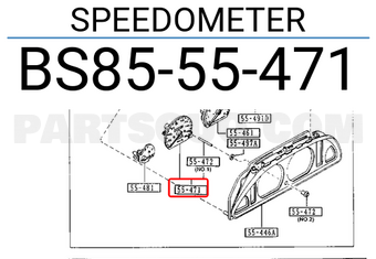 Mazda BS8555471 SPEEDOMETER