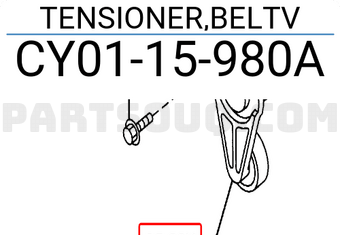 Mazda CY0115980A TENSIONER,BELTV