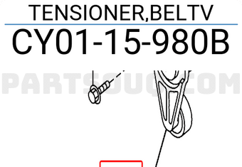 Mazda CY0115980B TENSIONER,BELTV