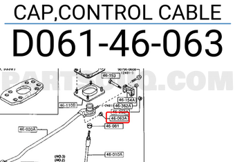 Mazda D06146063 CAP,CONTROL CABLE