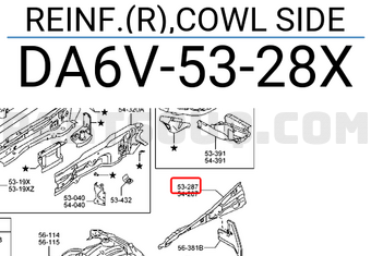 REINF.(R),COWL SIDE DA6V5328X | Mazda Parts | PartSouq