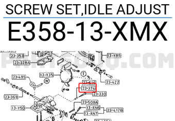 Mazda E35813XMX SCREW SET,IDLE ADJUST