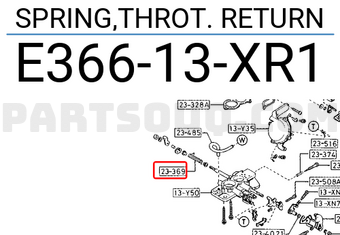 Mazda E36613XR1 SPRING,THROT. RETURN
