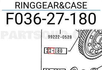 Mazda F03627180 RINGGEAR&CASE
