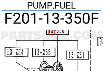 Mazda F20113350F PUMP,FUEL
