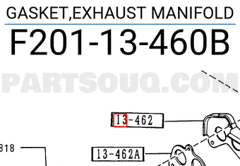 Mazda F20113460B GASKET,EXHAUST MANIFOLD