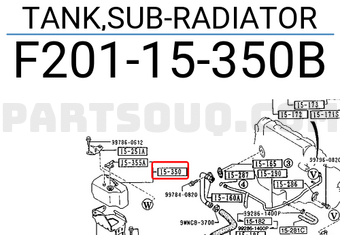 Mazda F20115350B TANK,SUB-RADIATOR