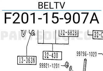 Mazda F20115907A BELTV