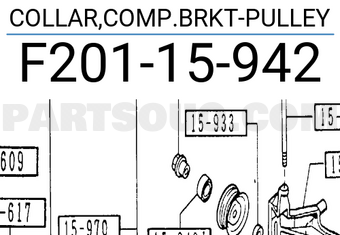 Mazda F20115942 COLLAR,COMP.BRKT-PULLEY