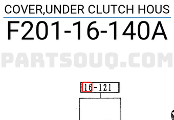 Mazda F20116140A COVER,UNDER CLUTCH HOUS