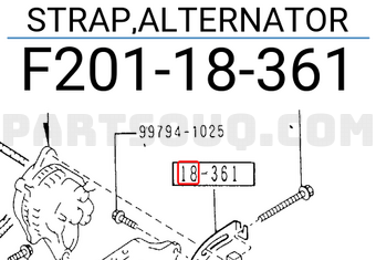 Mazda F20118361 STRAP,ALTERNATOR