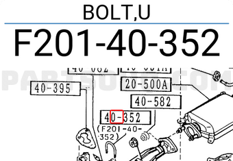 Mazda F20140352 BOLT,U