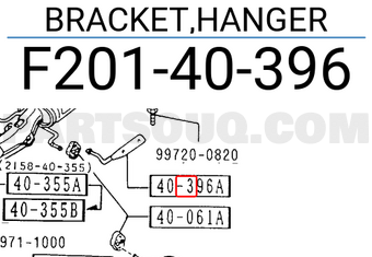 Mazda F20140396 BRACKET,HANGER