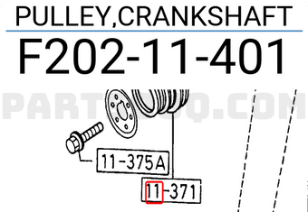 Mazda F20211401 PULLEY,CRANKSHAFT