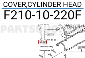 Mazda F21010220F COVER,CYLINDER HEAD