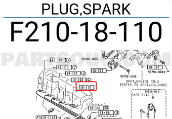 Mazda F21018110 PLUG,SPARK
