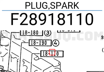 Mazda F28918110 PLUG,SPARK