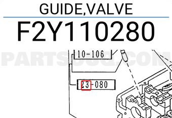 Mazda F2Y110280 GUIDE,VALVE