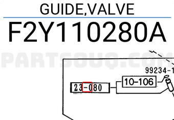 Mazda F2Y110280A GUIDE,VALVE