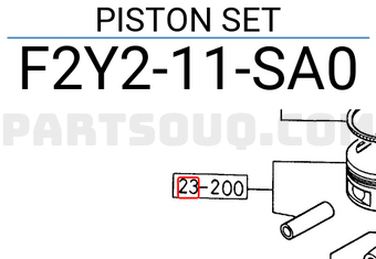 Mazda F2Y211SA0 PISTON SET