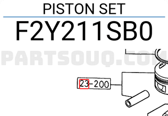Mazda F2Y211SB0 PISTON SET