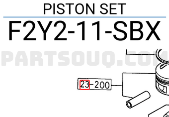Mazda F2Y211SBX PISTON SET
