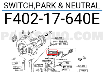 SWITCH,PARK & NEUTRAL PA3317640 | Mazda Parts | PartSouq