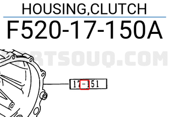 Mazda F52017150A HOUSING,CLUTCH