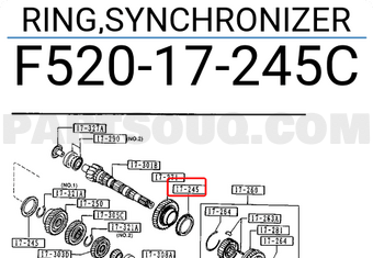 Mazda F52017245C RING,SYNCHRONIZER