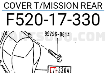 Mazda F52017330 COVER T/MISSION REAR