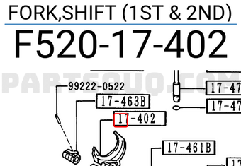Mazda F52017402 FORK,SHIFT (1ST & 2ND)