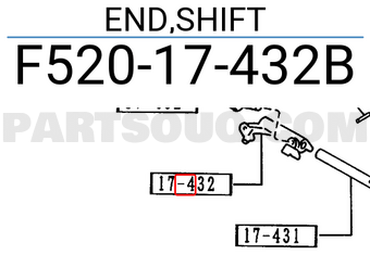Mazda F52017432B END,SHIFT