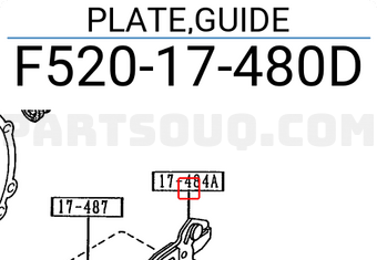 Mazda F52017480D PLATE,GUIDE