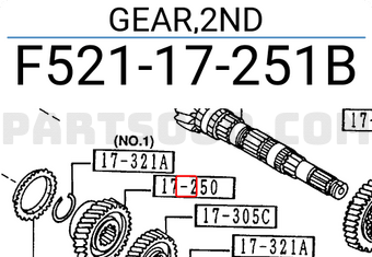 Mazda F52117251B GEAR,2ND