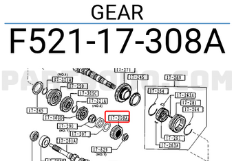Mazda F52117308A GEAR