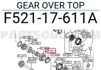Mazda F52117611A GEAR OVER TOP