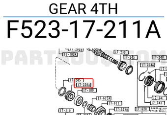 Mazda F52317211A GEAR 4TH