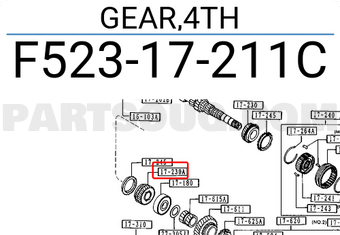 Mazda F52317211C GEAR,4TH
