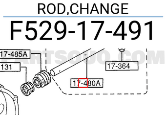 Mazda F52917491 ROD,CHANGE