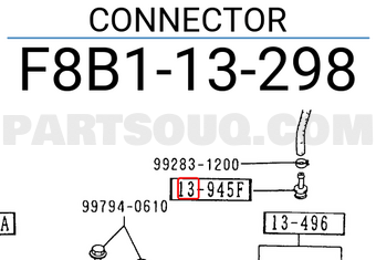 Mazda F8B113298 CONNECTOR