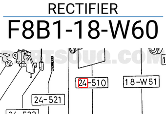 Mazda F8B118W60 RECTIFIER