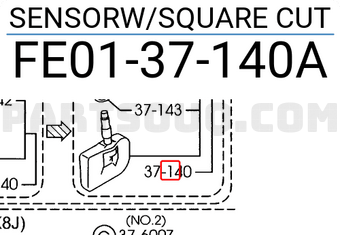 Mazda FE0137140A SENSORW/SQUARE CUT