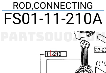 Mazda FS0111210A ROD,CONNECTING