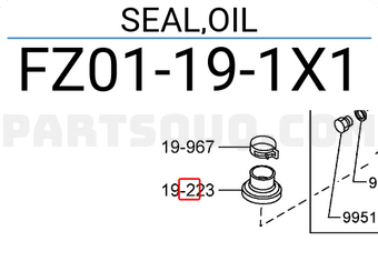 Mazda FZ01191X1 SEAL,OIL