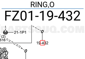 Mazda FZ0119432 RING,O