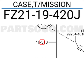 Mazda FZ2119420J CASE,T/MISSION