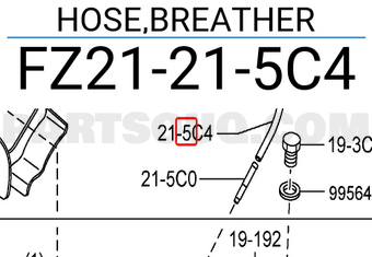 Mazda FZ21215C4 HOSE,BREATHER